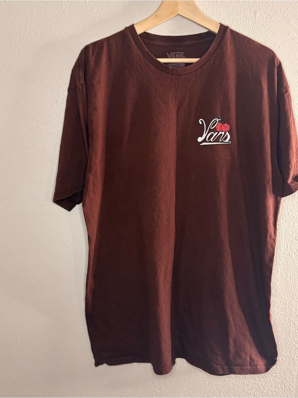 Vans Men's Brown Logo Short Sleeve T-Shirt